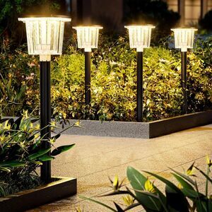 Solar Pathway Lights, 4 pack, Warm/Cool White